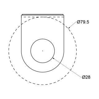 Beslag Design Selvklebende holder til Såpedispenser Sort