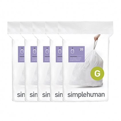 Simplehuman Avfallspose 30 L (G) 5pk 100 poser